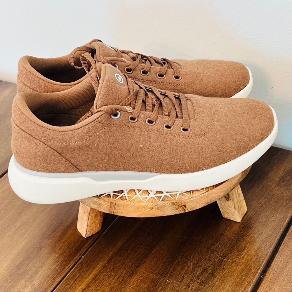Peter Millar Apollo Wool Sneakers Mens 10.5 Brown Hazelnut MF22EF05 Low Top